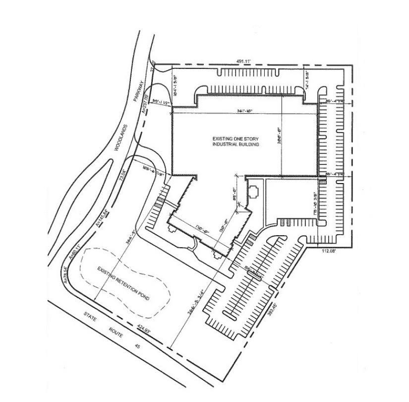 Site plan — 1011 Woodlands Parkway