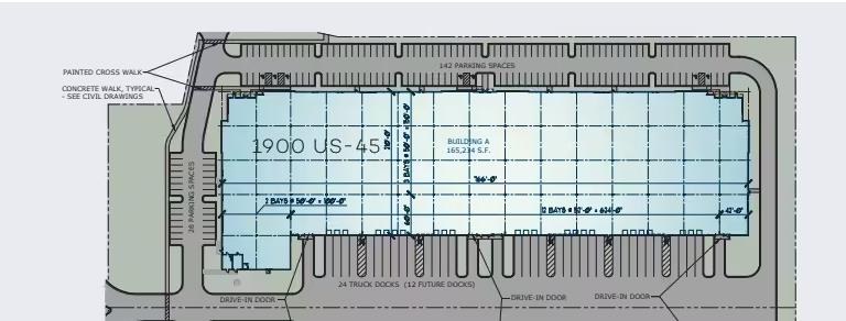 Site plan — 1900 U.S. 45