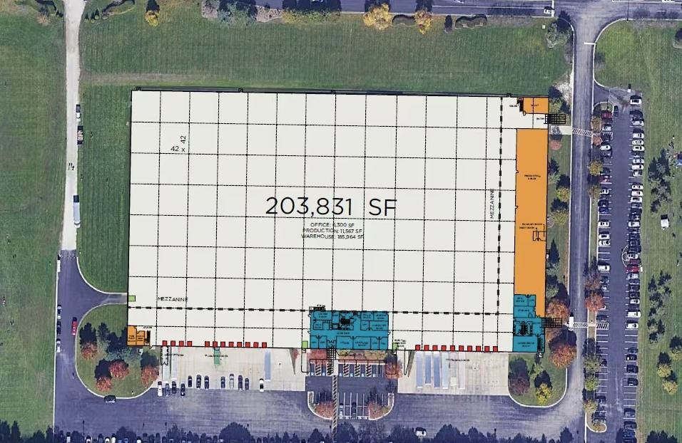 Site plan — 210 South Milwaukee Avenue
