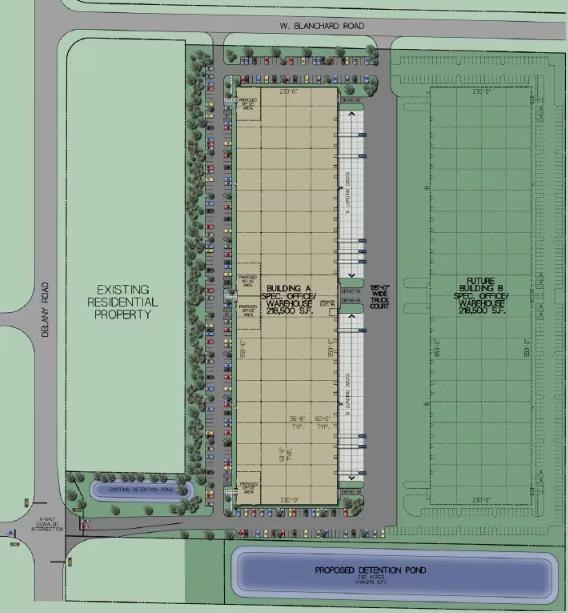 Site plan — 2431 N Delany Road