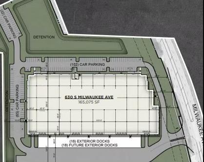 Site plan — 630 South Milwaukee Avenue