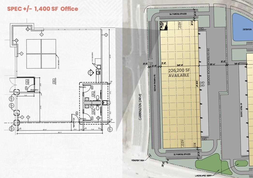 Site plan — 975 Carrington Blvd
